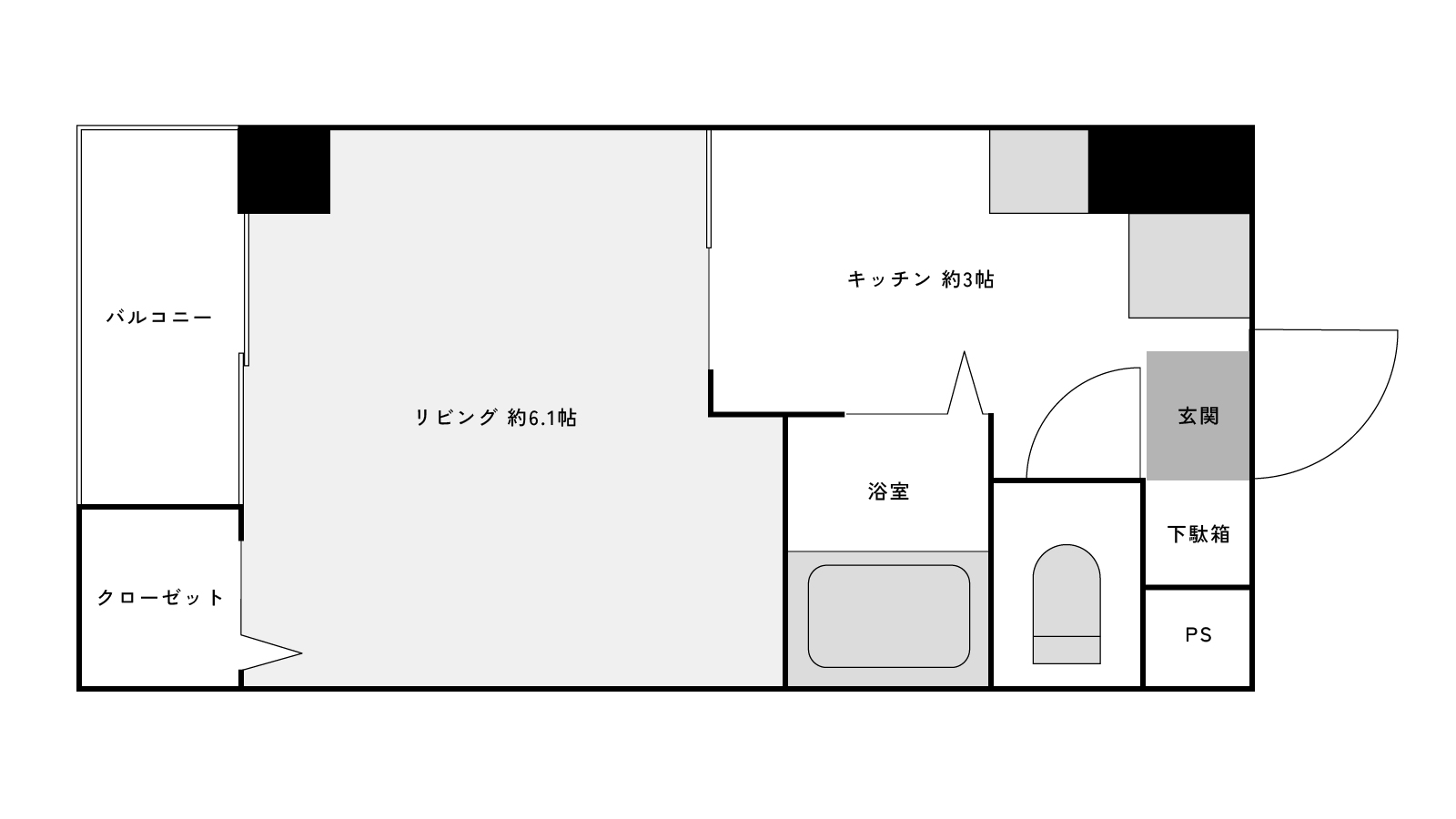 Mille Court 101の間取り図