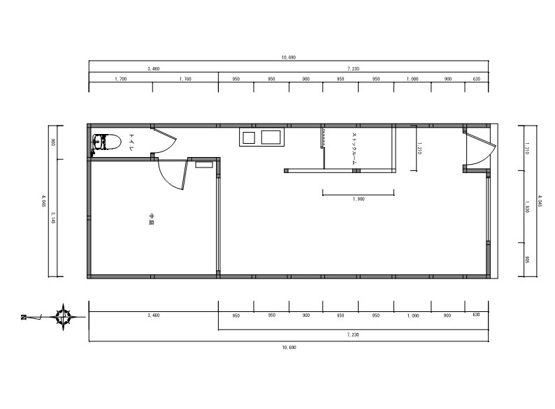 linea studioの間取り図